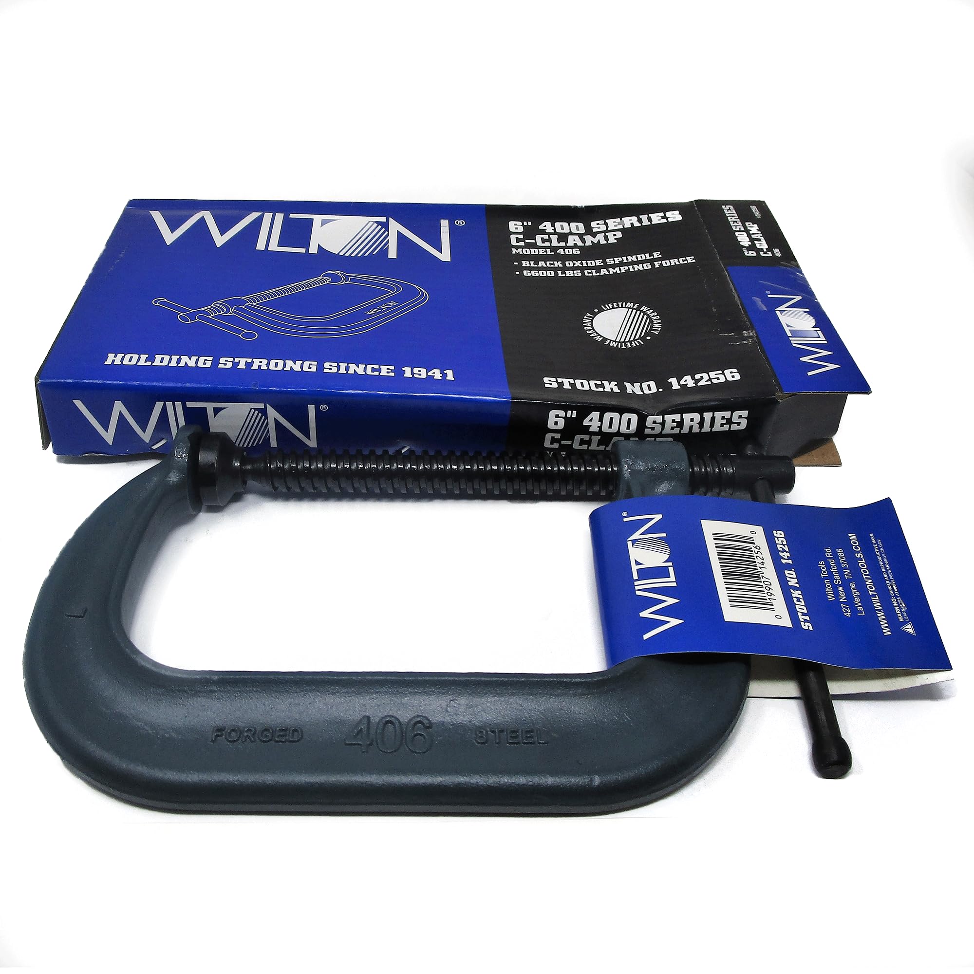 Wilton C-Clamp 406, 6-1/16" Jaw Opening, 4-1/8" Throat (14256)