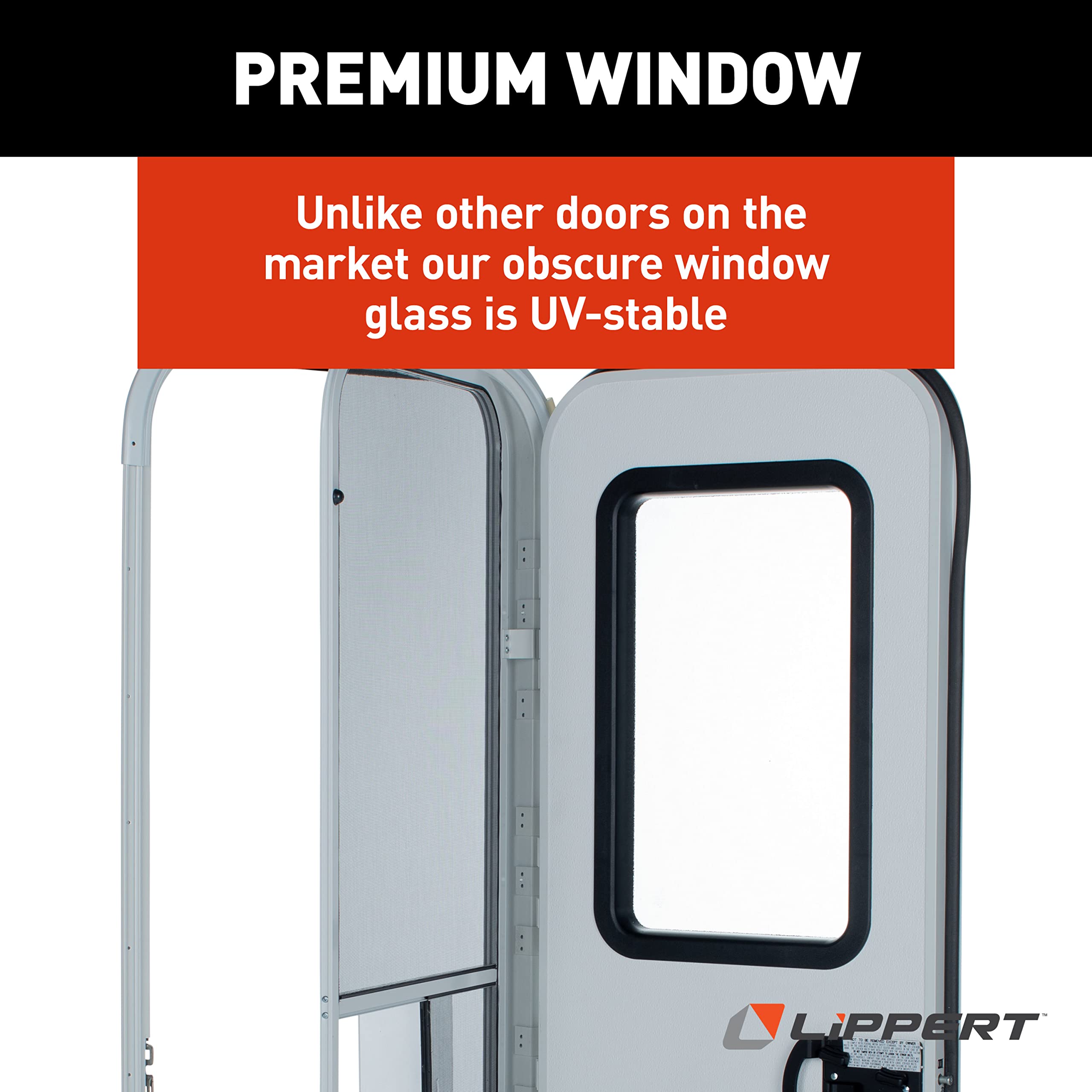 Motor Home Lippert Components v000145032 23.75" x 72" Right Radius Entry Door