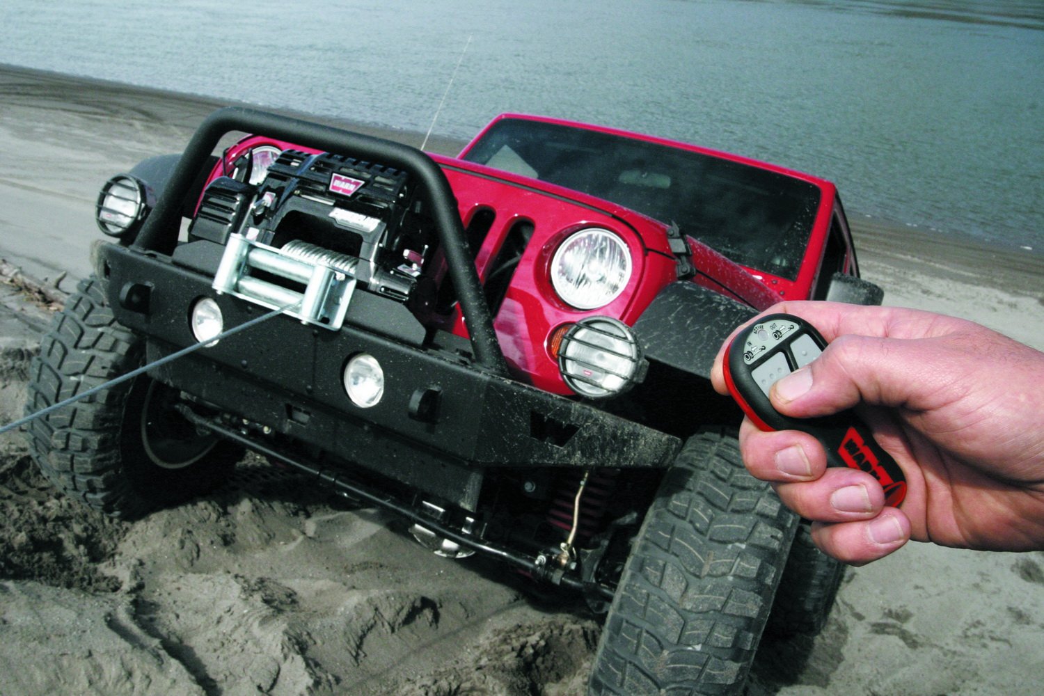 Wireless Remote Control System WARN 90287: Accessory for Truck and SUV Winches with 5 Wire Electrical System