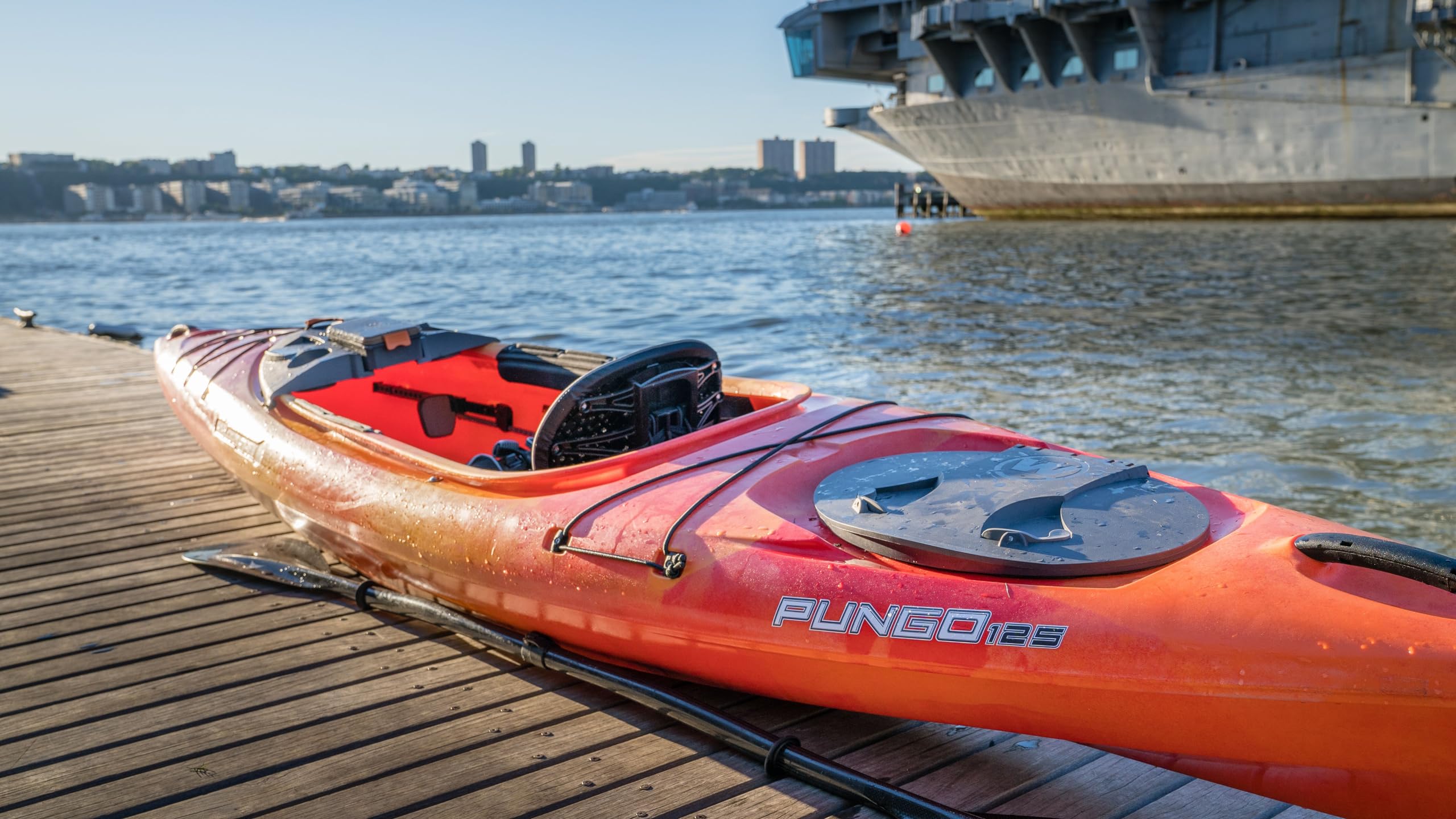 Pungo 125 Wilderness Systems | Sit Inside Recreational Kayak | Features Phase 3 Air Pro Comfort Seating | 12' 6" | Mango