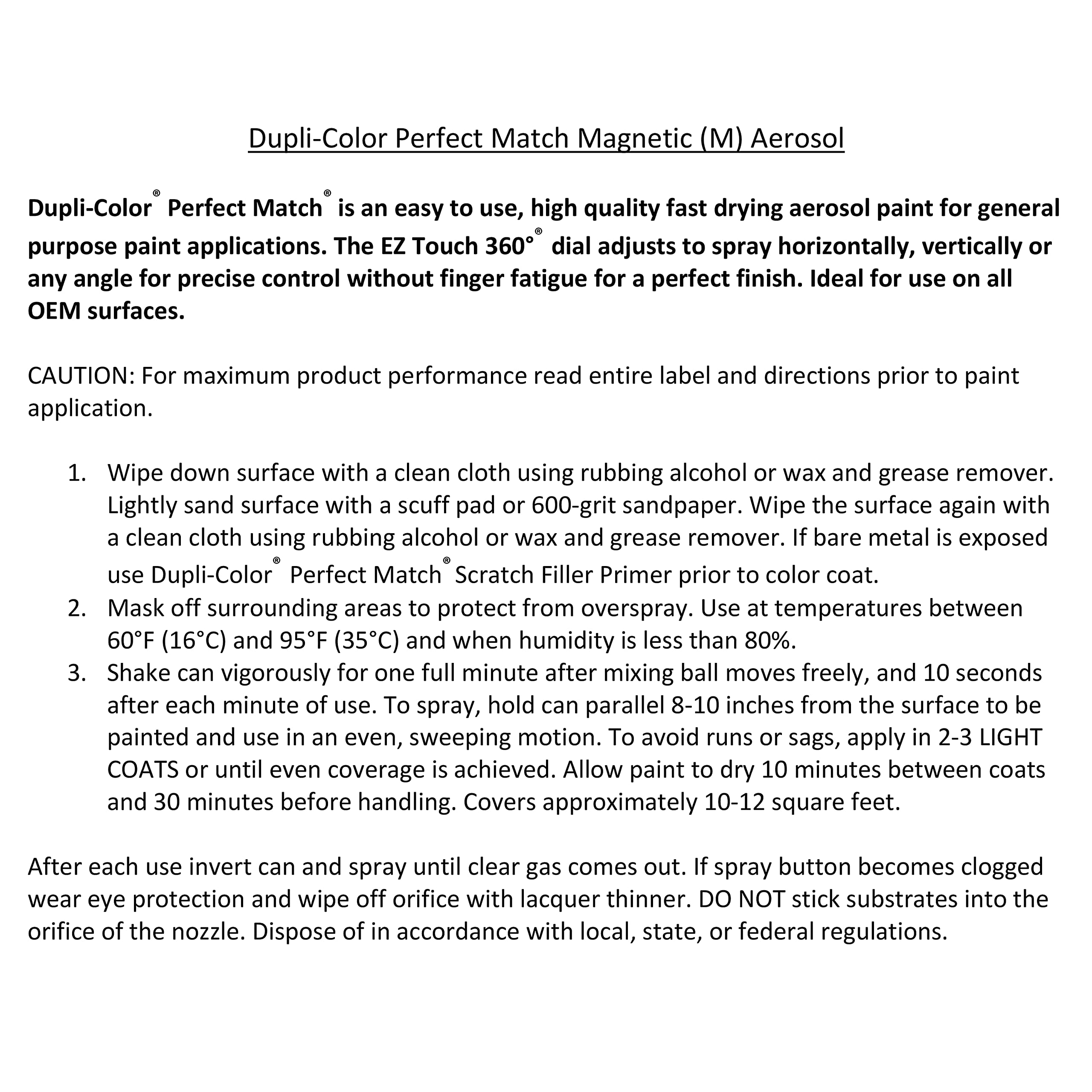 Ford Magnetic Metallic Dupli-Color EBFM04177 Perfect Match Automotive Spray, J7 – 8 oz. Aerosol Can