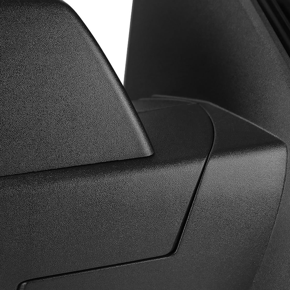 Spec-D Tuning Matte Black Right Passenger Side Power Heated Mirror w/Puddle Light Compatible with 2014-2018 Chevy Silverado, GMC Sierra