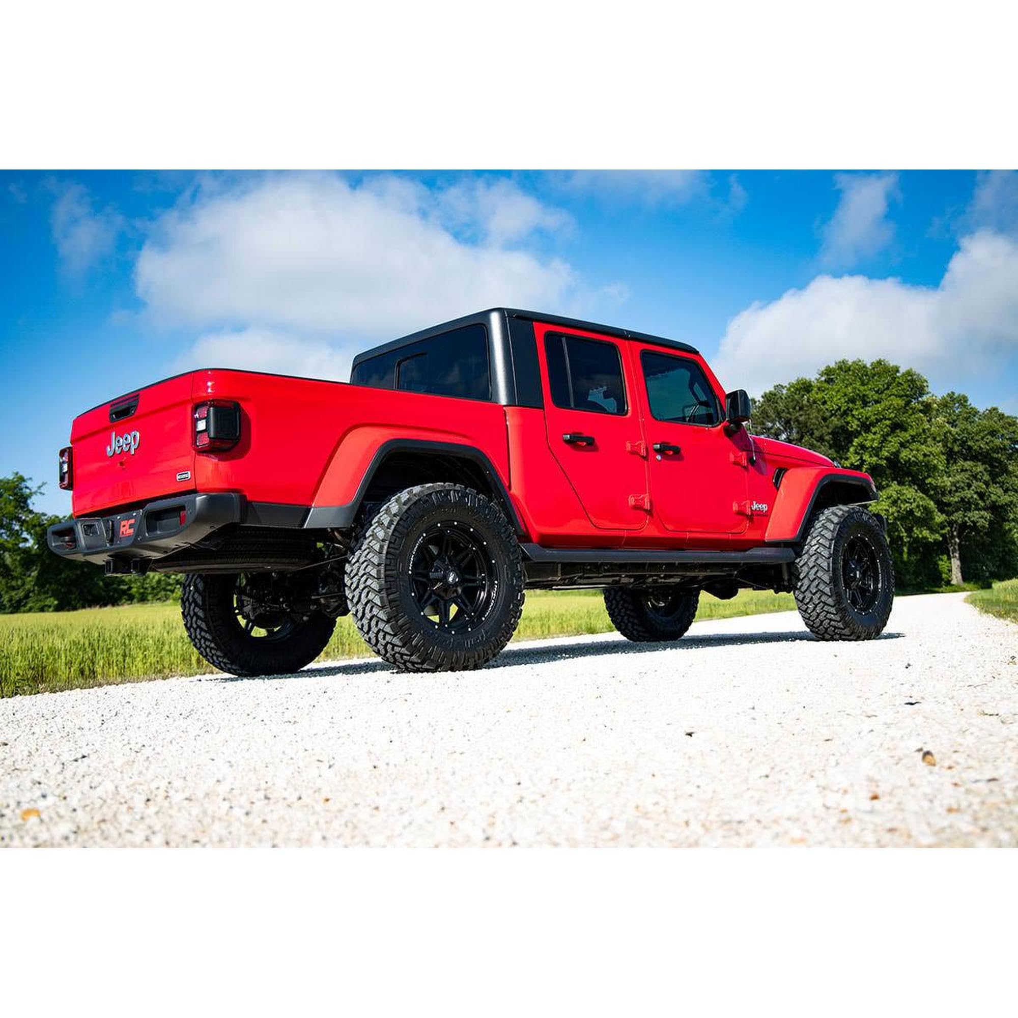 3.5" Lift Kit Rough Country with V2 Monotube Shocks for Jeep Gladiator JT (2024-2025) - OEM Tuned Coil Springs, Fits up to 37" Tires