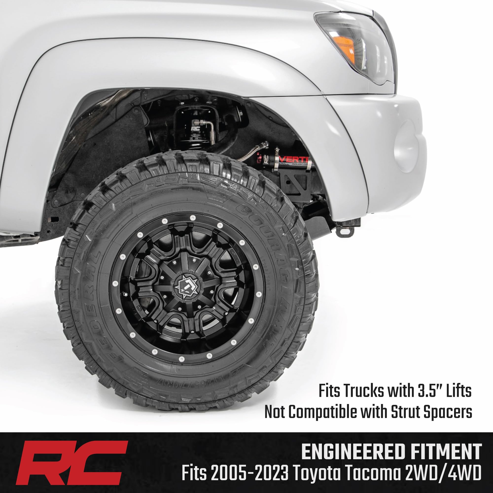 3.5" Rough Country Adjustable Vertex Coilovers for 05-23 Toyota Tacoma - 689035