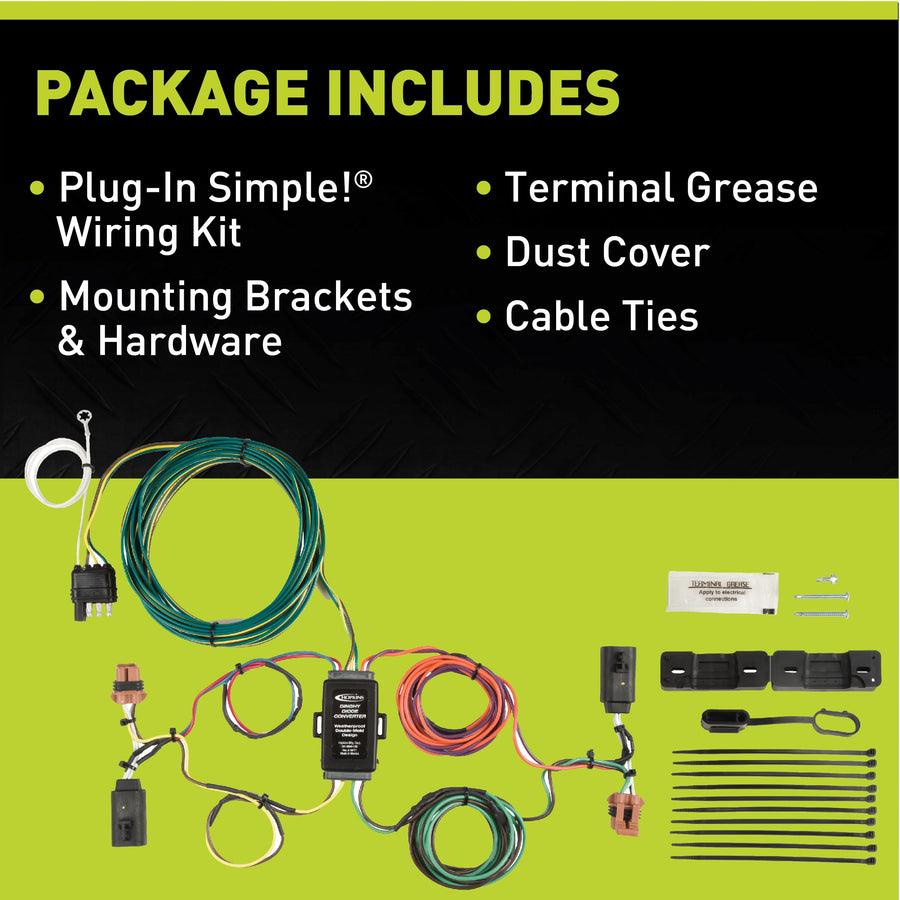 Plug-In Hopkins Simple Towed Vehicle Wiring Kit 56107