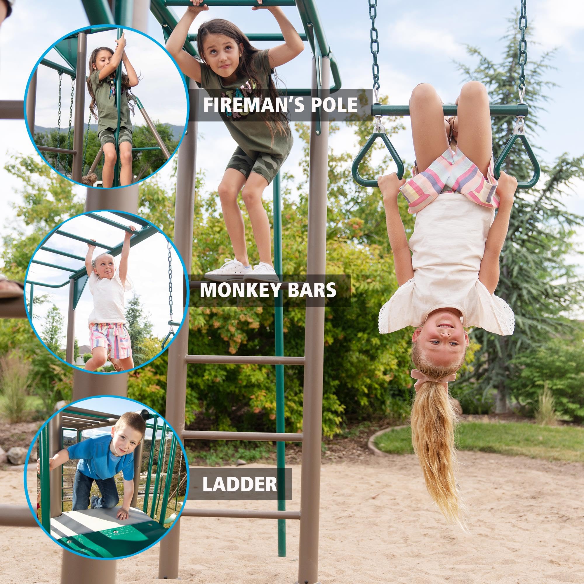 Adventure Tower Lifetime Deluxe Swing Set Playset