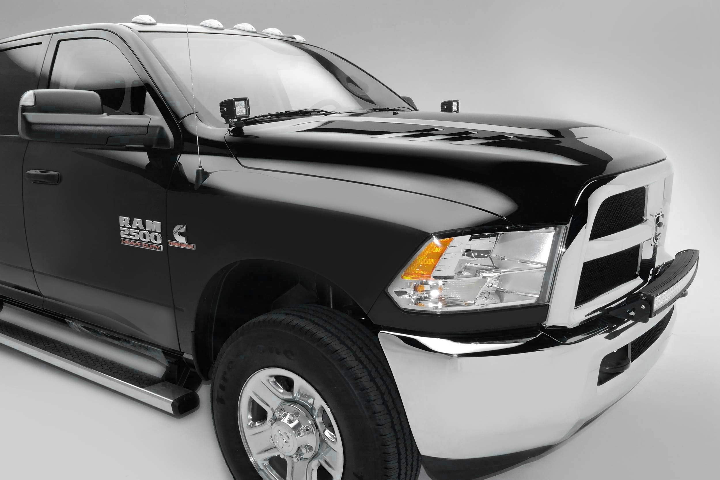 ZROADZ Black Front Bumper LED Bracket 2010-2016 DODGE RAM 2500/3500 Z324522