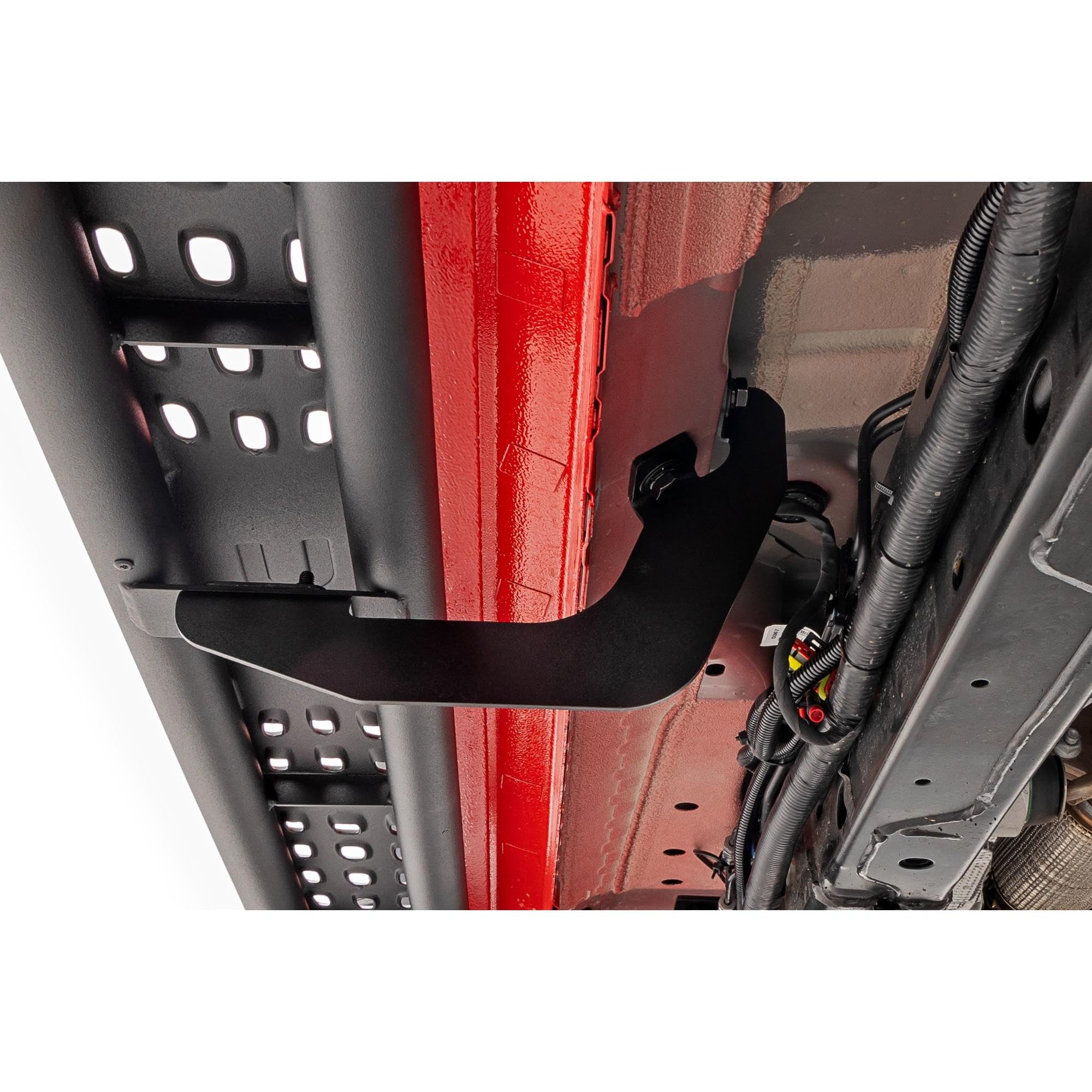 Rough Country Running Boards OV2 for Ford Bronco (2021-2025) 4-Door - Contoured Side Step Bars, Easy Bolt-On Install