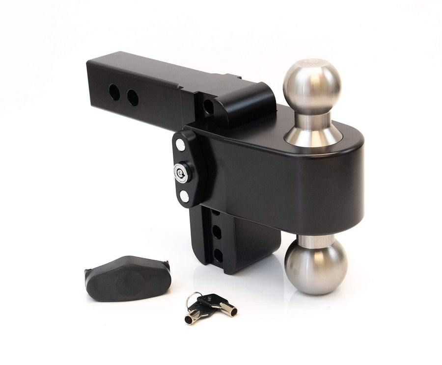 Drop Hitch Receiver Weigh Safe LTB4-2-CER-BLA: 2 Inches Adjustable, Black