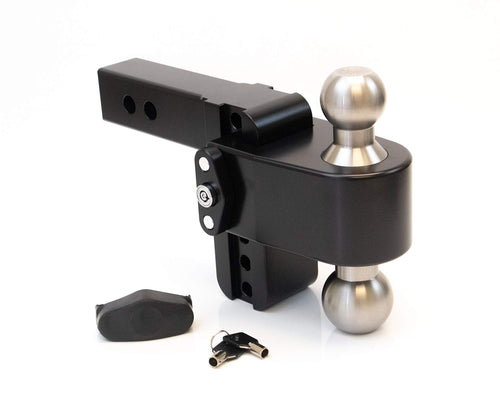 Drop Hitch Receiver Weigh Safe LTB4-2-CER-BLA: 2 Inches Adjustable, Black