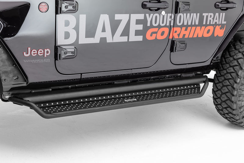 D14506T Go Rhino! Step Bars Fits Jeep Wrangler, Black