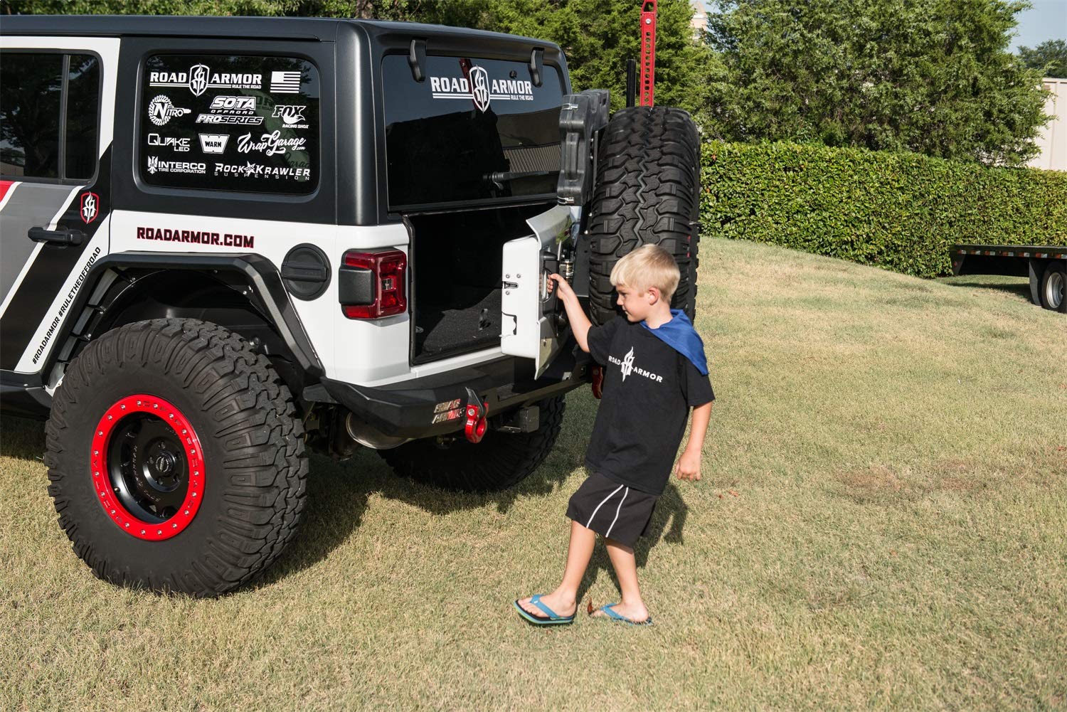 Rear Bumper Road Armor 5182R1B-TC Fits Jeep Wrangler