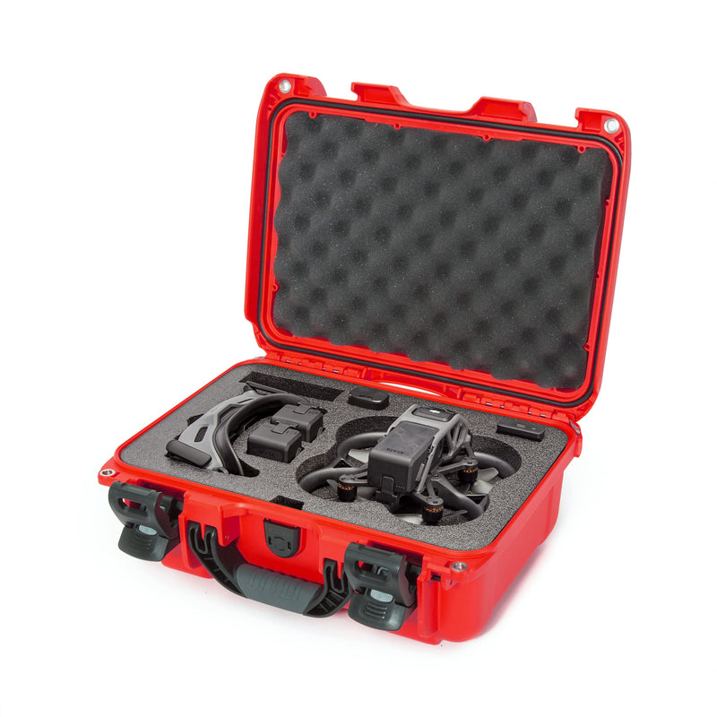 Waterproof Nanuk 915 Hard Case with Foam Insert for DJI Avata FPV Unit, Goggles and Controller - Red