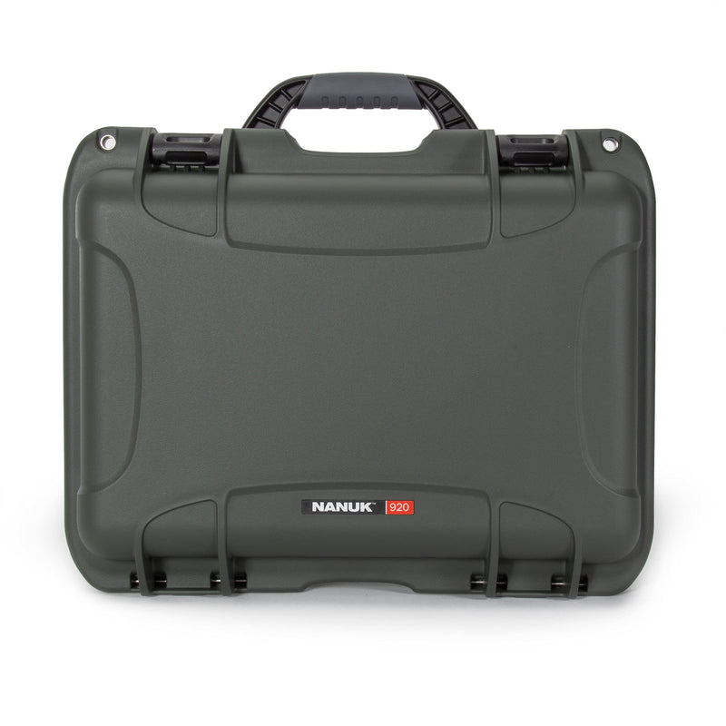 Waterproof Hard Case Nanuk 920 with Padded Dividers - Olive
