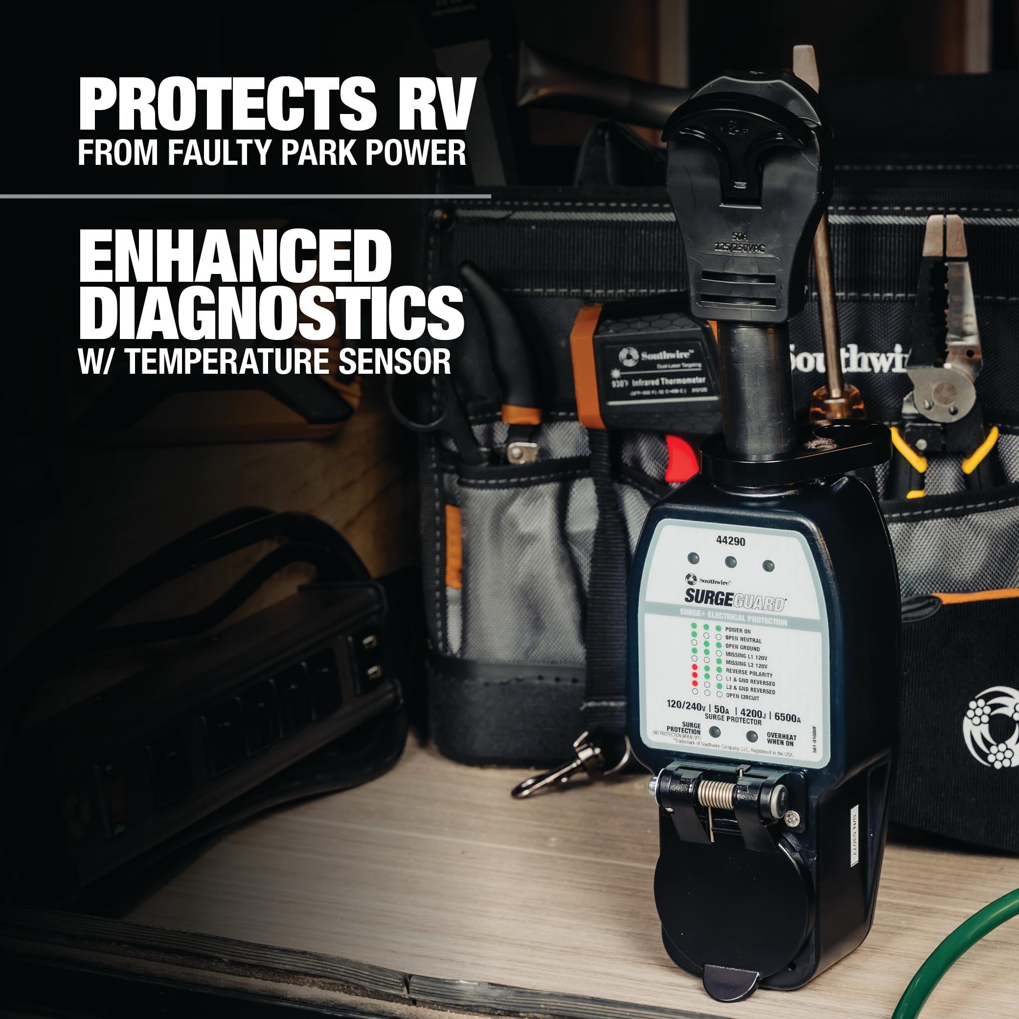 Portable Surge Protector Surge Guard 44290 - 120/240V, 50A
