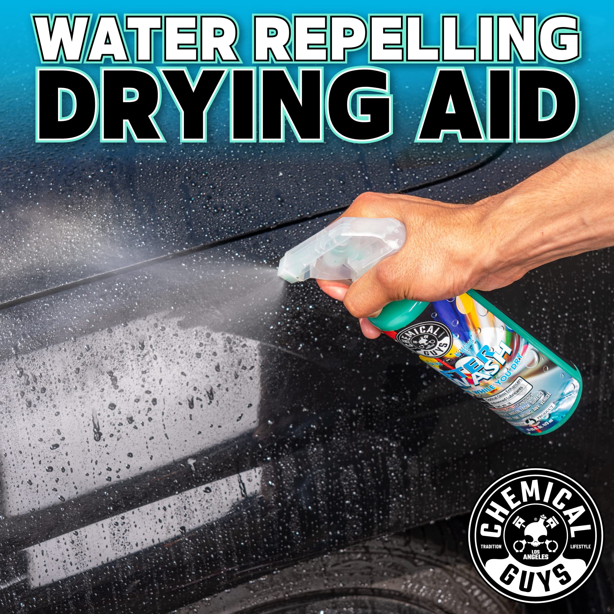 After Wash Chemical Guys CWS_801 Sprayable Gloss Boosting Car Wash Drying Aid (Helps Reduce Water Spots), 128 fl oz (1 Gallon)