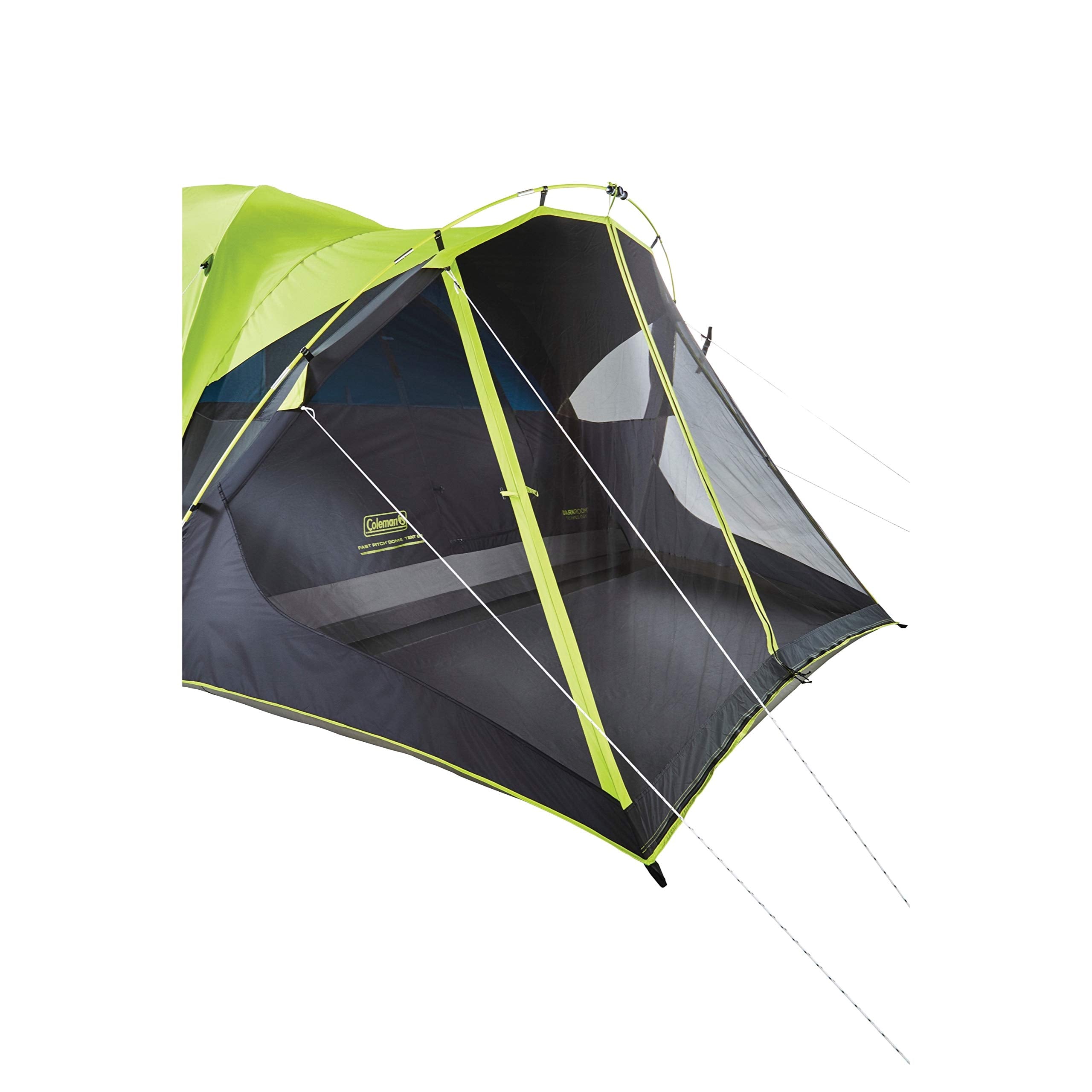 Coleman Dark Room Carlsbad Camping Tent with Screened Porch 4/6 Person Tent Blocks 90% of Sunlight and Keeps Inside Cool Weatherproof with Easy Setup