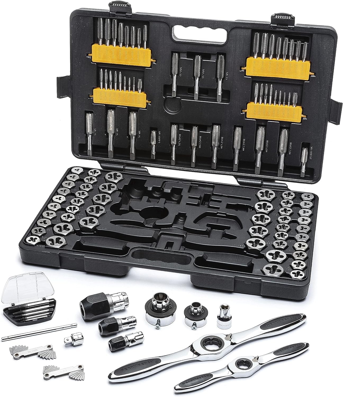 114 Piece GEARWRENCH Ratcheting Tap and Die Set | SAE & Metric | 82812