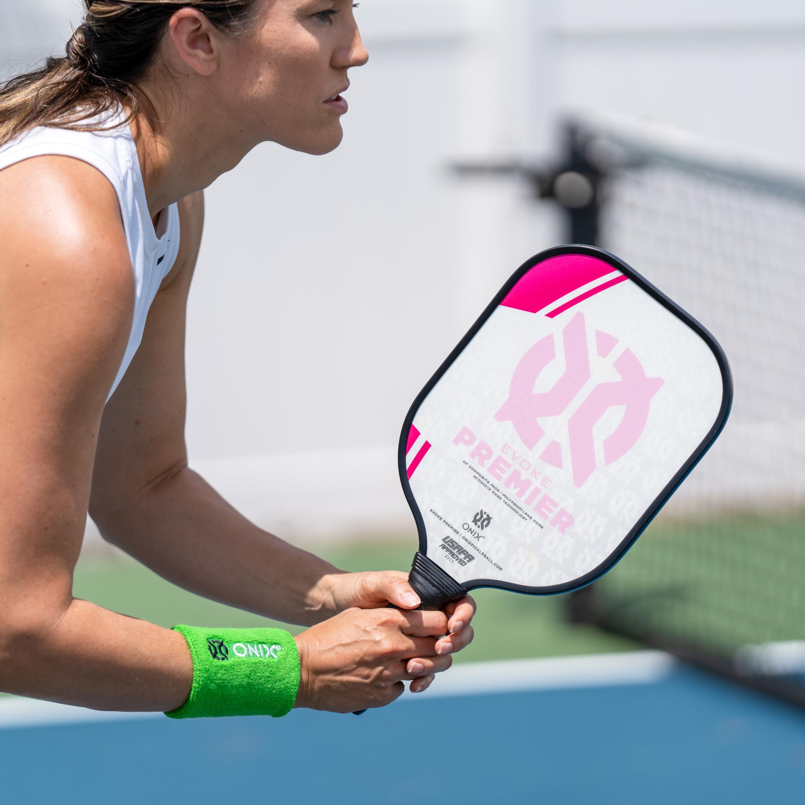 Green Onix Pickleball Sweat Absorption Wristband