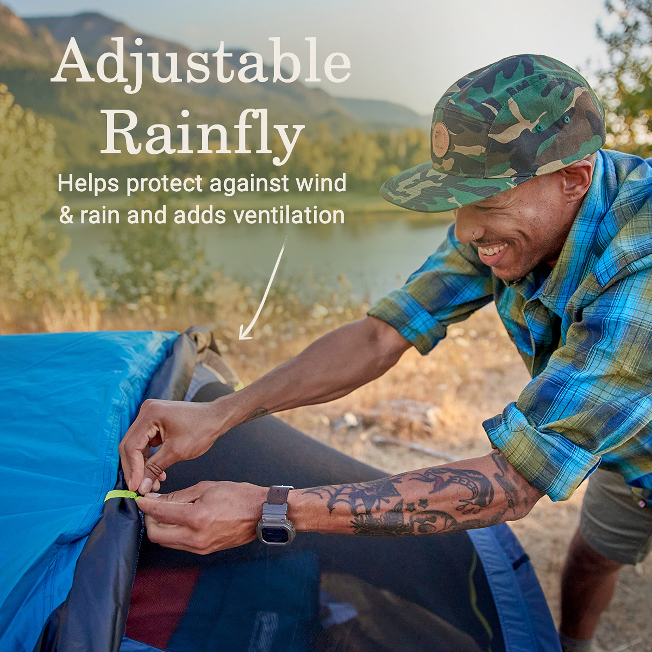 Coleman Camping Tent Pop-Up with Dark Room Technology, 2/4 Person Sets Up in 10 Seconds & Blocks 90% of Sunlight, Includes Pre-Assembled Poles, Adjustable Rainfly, & Taped Floor Seams
