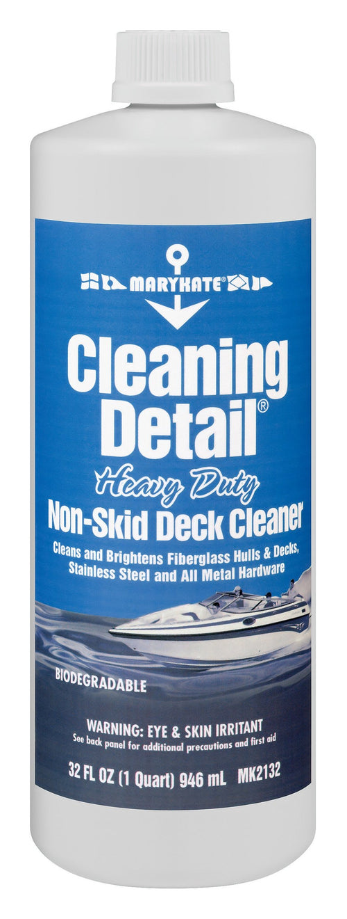 Cleaning Detail MaryKate Non-Skid Deck Cleaner MK2132 - 32 fl. oz., Water-Based Cleaning Solution for Fiberglass, Stainless Steel, Chrome, Brass, Aluminum