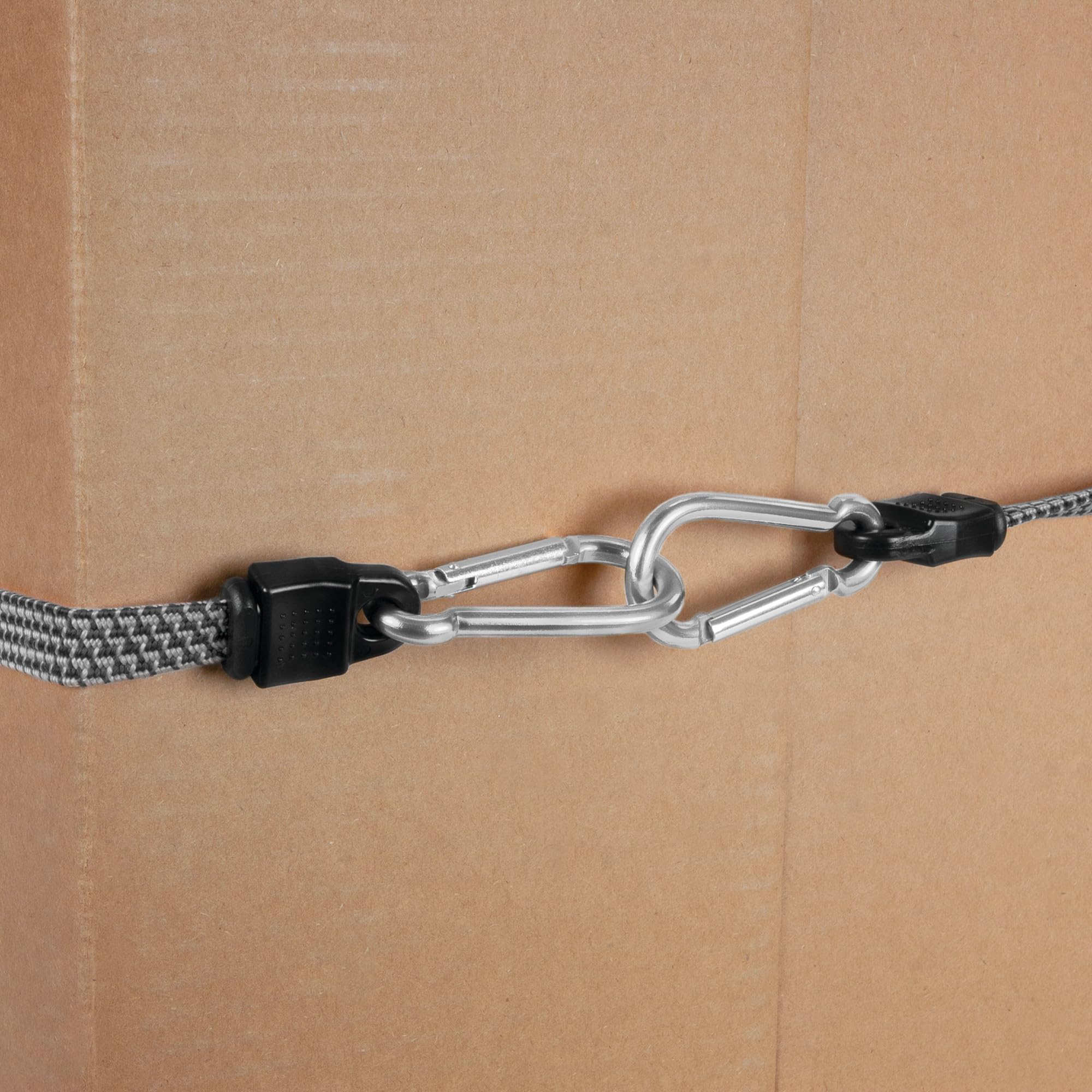 W1456 Performance Tool 48-Inch Flat Bungee w/ Carabiner - Heavy Duty, Securely Fasten and Tie Down Cargo, Ideal for Trucks, Vans, and SUVs