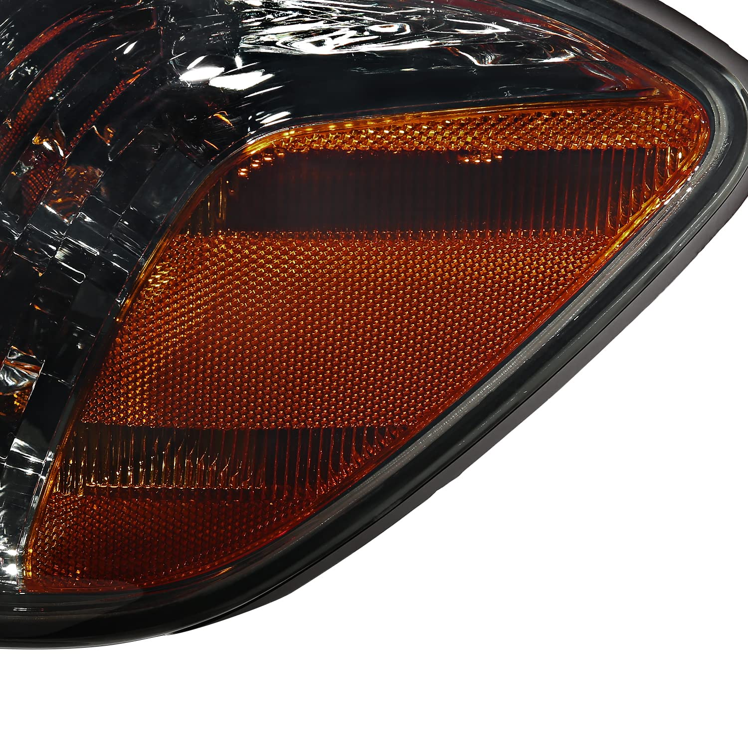 Smoke LED Switchback Sequential Headlights + Corner Lights SPEC-D TUNING Compatible with 2005-2006 Toyota Tundra, Left + Right Pair Headlamp Assembly