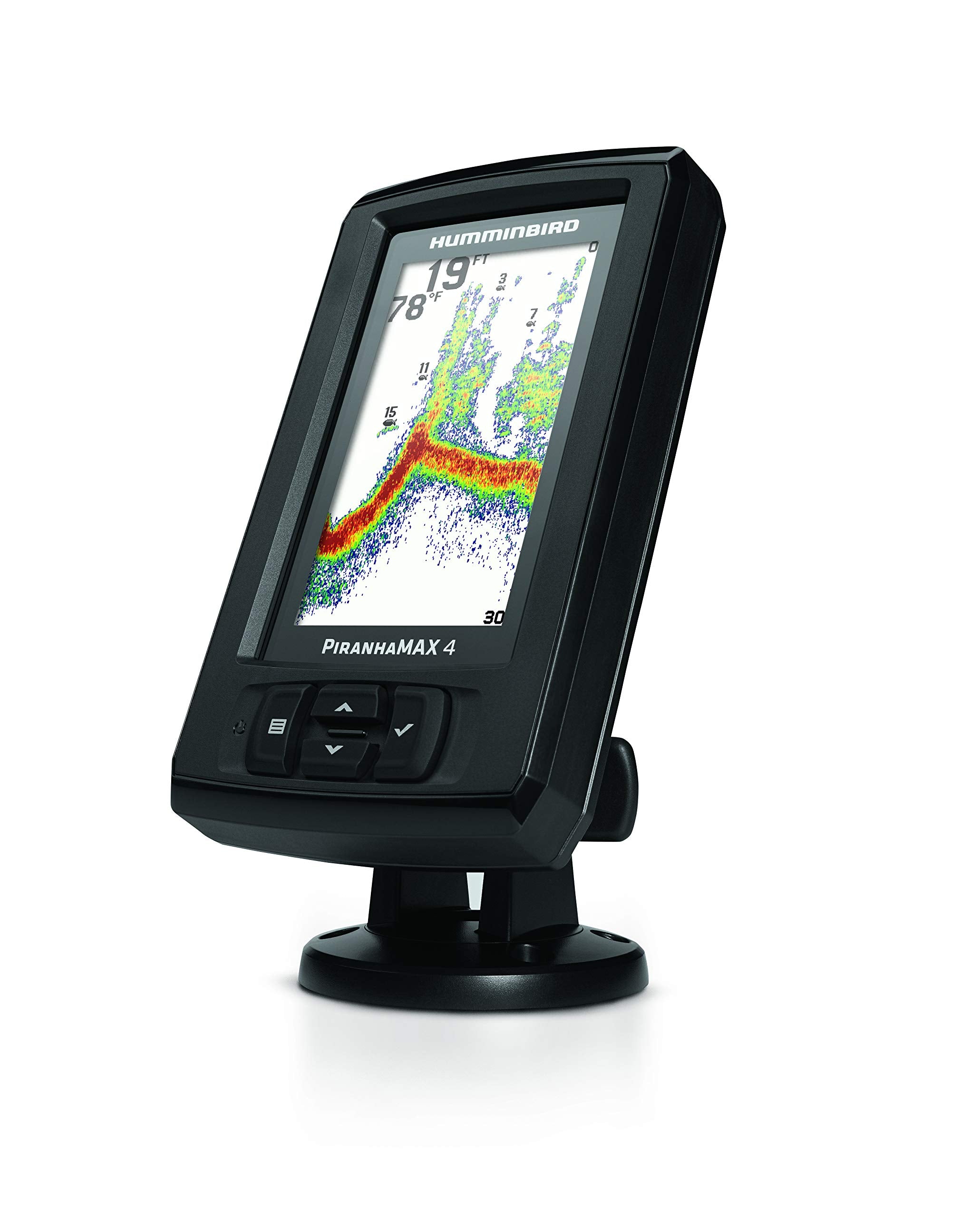 PiranhaMAX 4 Humminbird Fish Finder with Transducer, Dual Beam Sonar, Portable Carrying Case