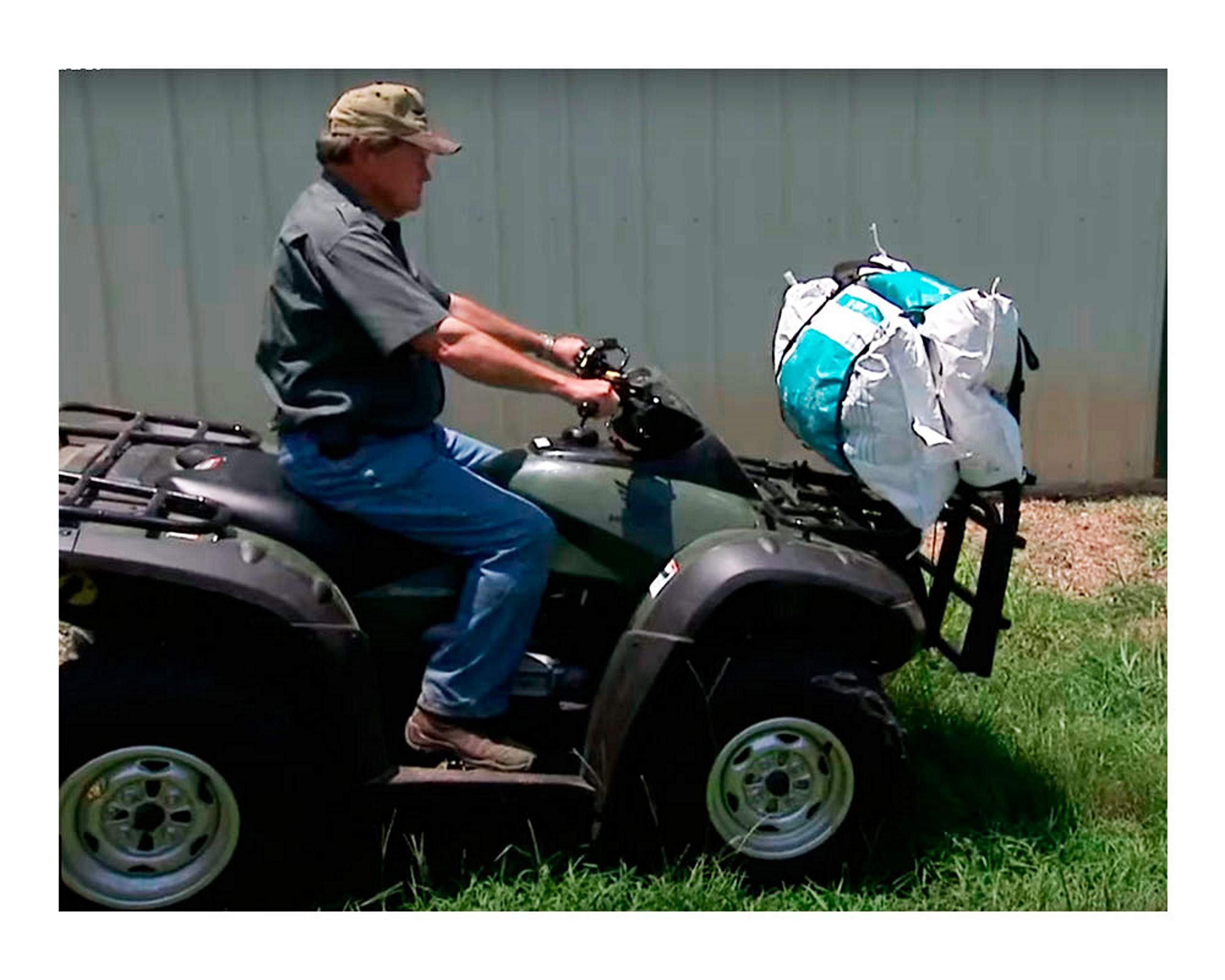 Great Day Custom Front Cart Power Loader 350 lbs Capacity - Aluminium Finish, PL250, Black