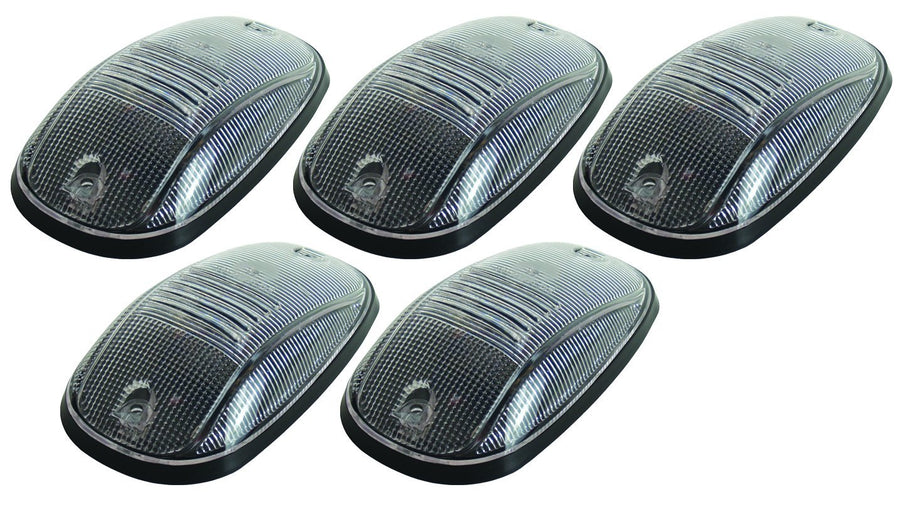 Pacer Performance Hi-Five Smoke 20-235S Ford Style Cab Roof Light, (Pack of 5)