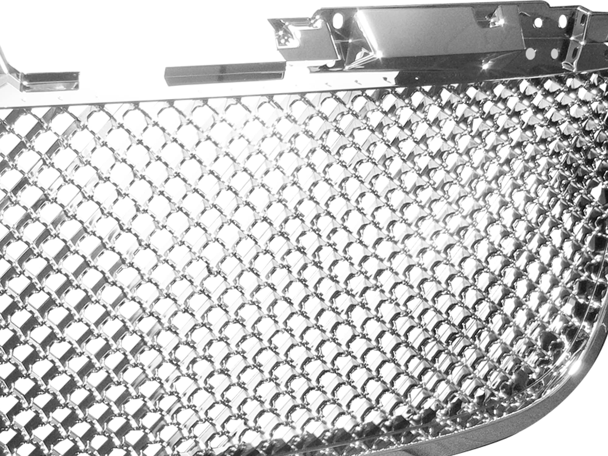 7148871 Armordillo USA Chrome Mesh Front Hood Grille Fits 2007-2014 GMC Yukon/XL