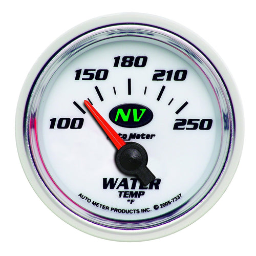Auto Meter NV Short Sweep Electric Water Temperature Gauge 7337