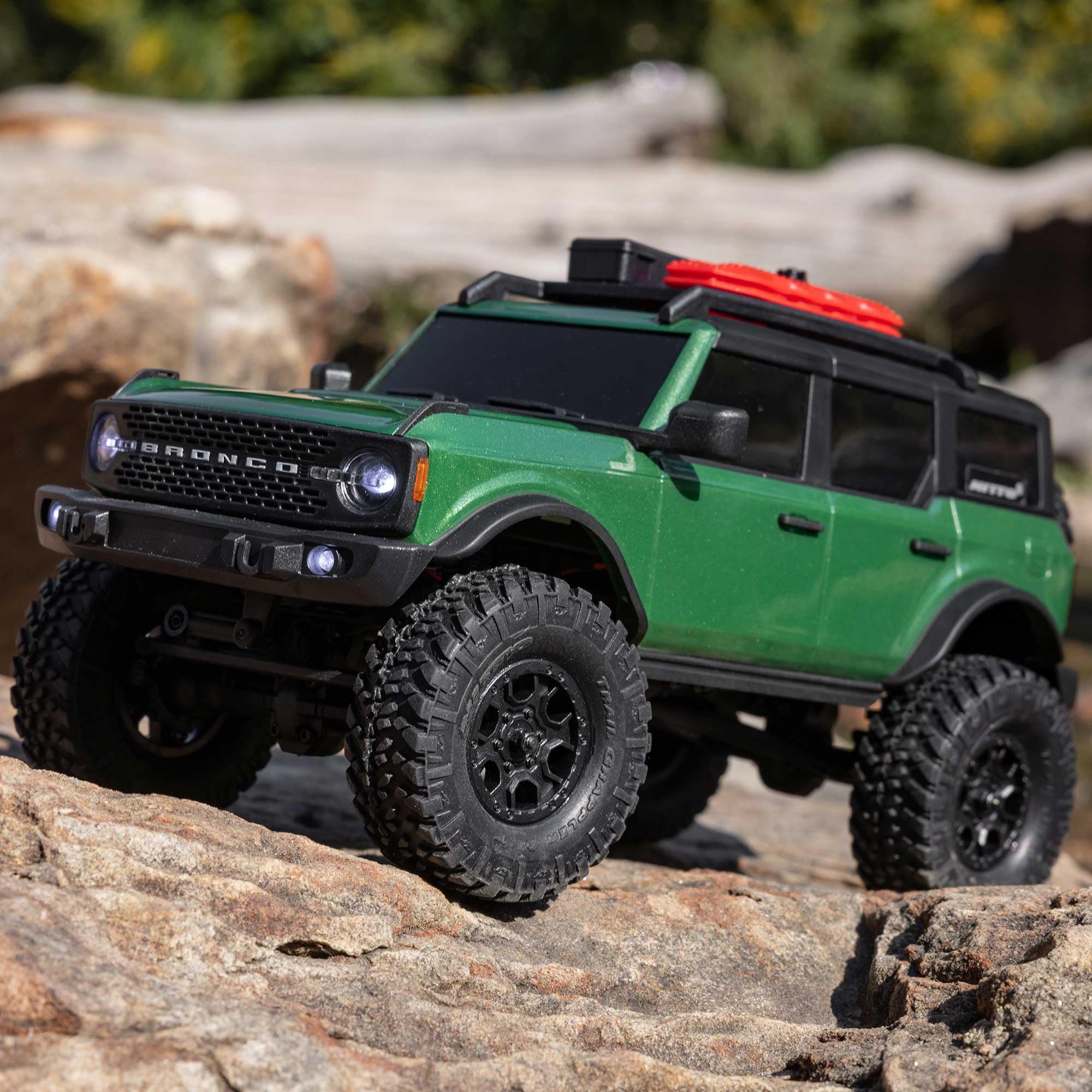 Axial RC Truck 1/24 SCX24 4X4 Ford Bronco RTR Brushed Rock Crawler (Battery & Charger Included), Green, AXI00006V2T5