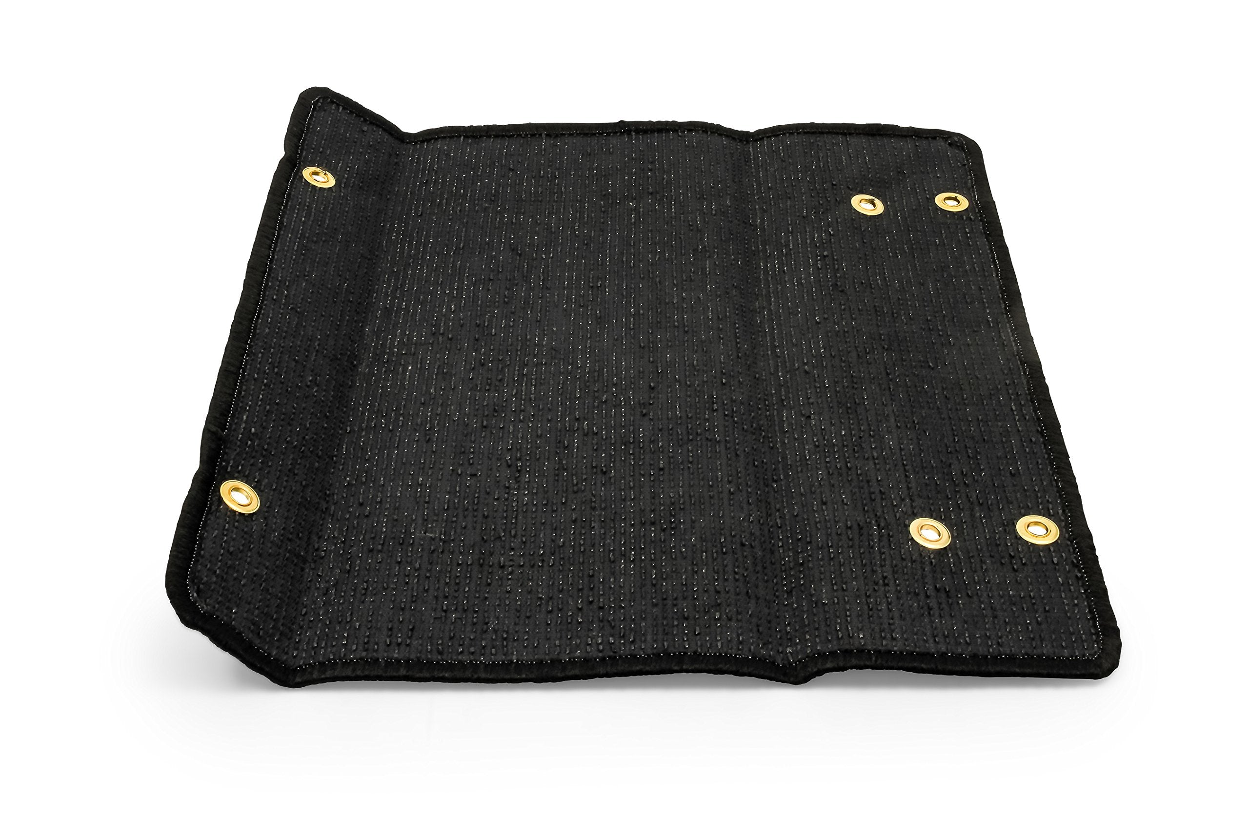 Black Camco Premium Wrap Around RV Step Rug (Turf Material (17.5" x 18"))