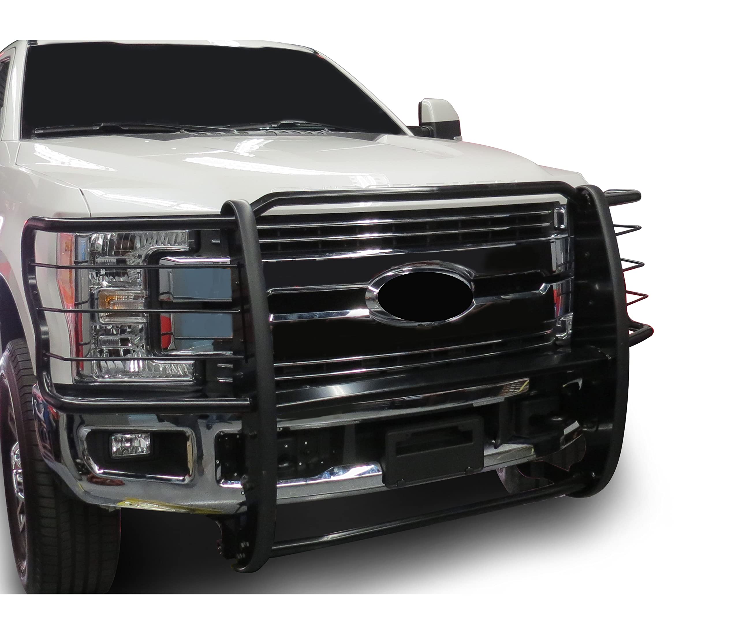 Bumper Guard Black Horse Grille brush Modular Black Compatible with 2017-2023 Ford F-250/F-350/F-450/F-550 Super Duty-17FB28MA