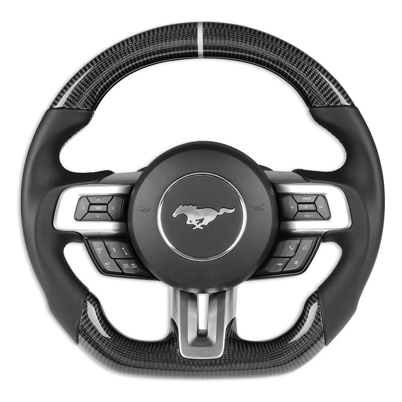 Steering Wheel Rekudo RK950-05 - Carbon Fiber with Leather Grips