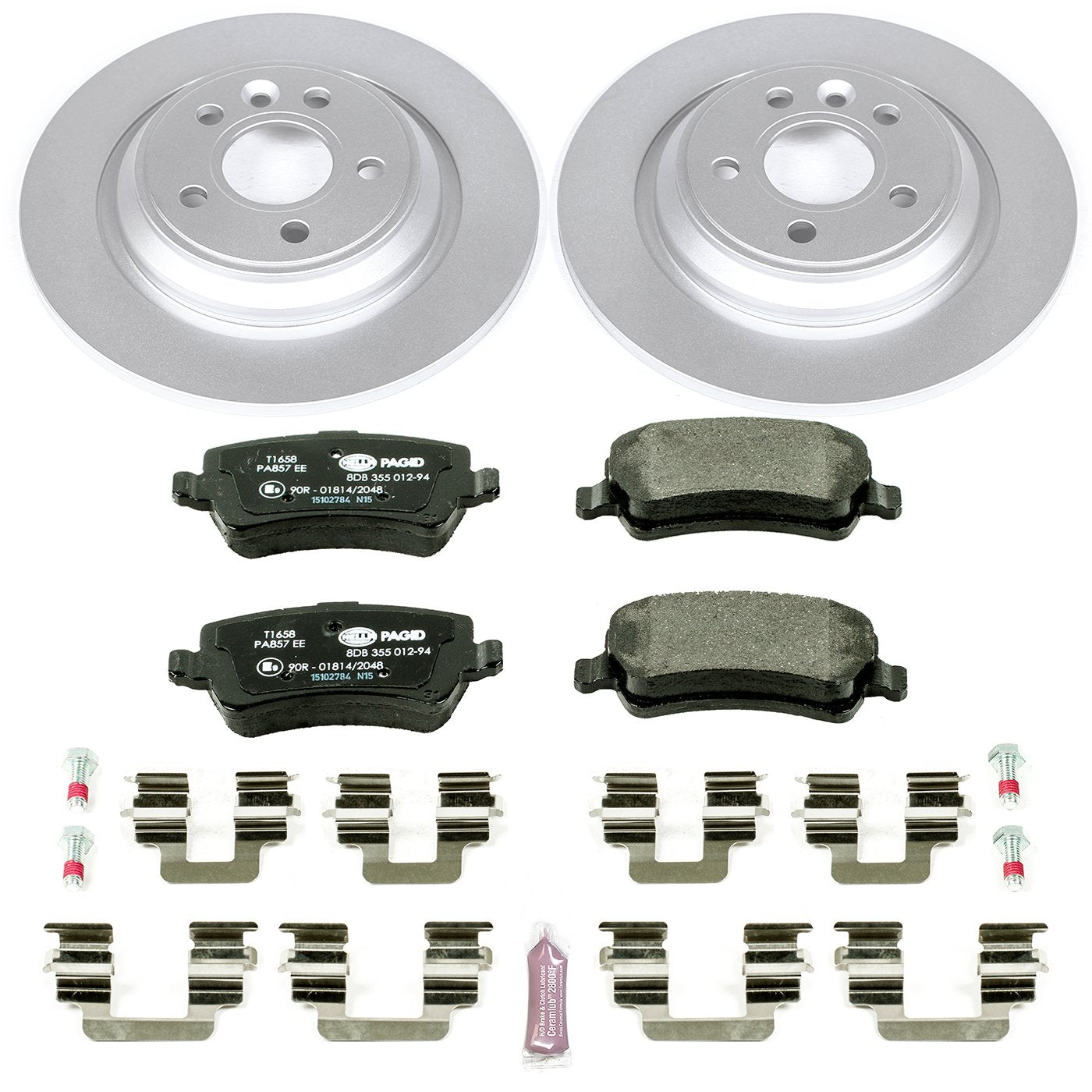 Power Stop ESK4704 Euro-Stop Rear Brake Kit For Volvo S60, Volvo S60 Cross Country, Volvo S80, Volvo V60, Volvo V60 Cross Country, Volvo V70, Volvo XC70 [Model Specific]