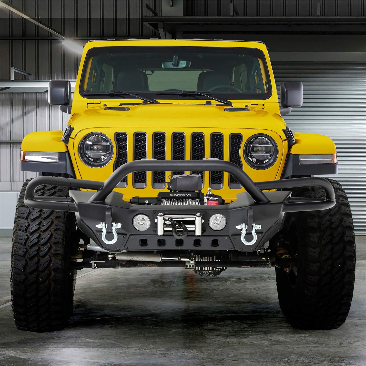 Jeep Wrangler Smittybilt 77724 Front Bumper, 1 Pack