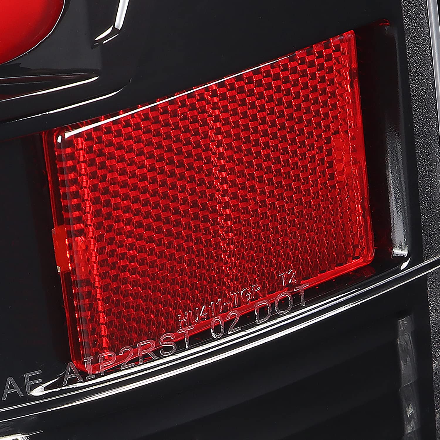 Jet Black LED Bar Tail Lights SPEC-D TUNING Compatible with 2002-2006 Dodge Ram 1500/2500/3500, Left + Right Pair Assembly