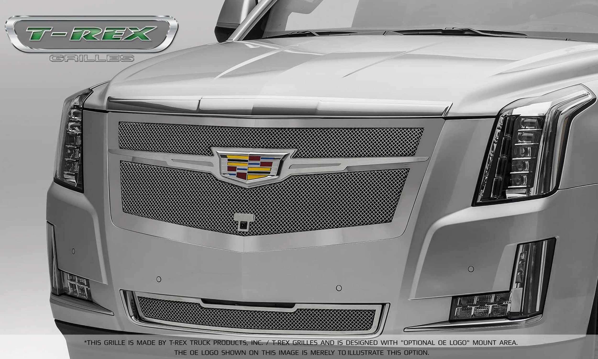 Upper Class Series T-Rex Grilles 2015i-2020 Escalade Bumper Grille, Chrome, 1 Pc, Replacement - PN #57181, Polished