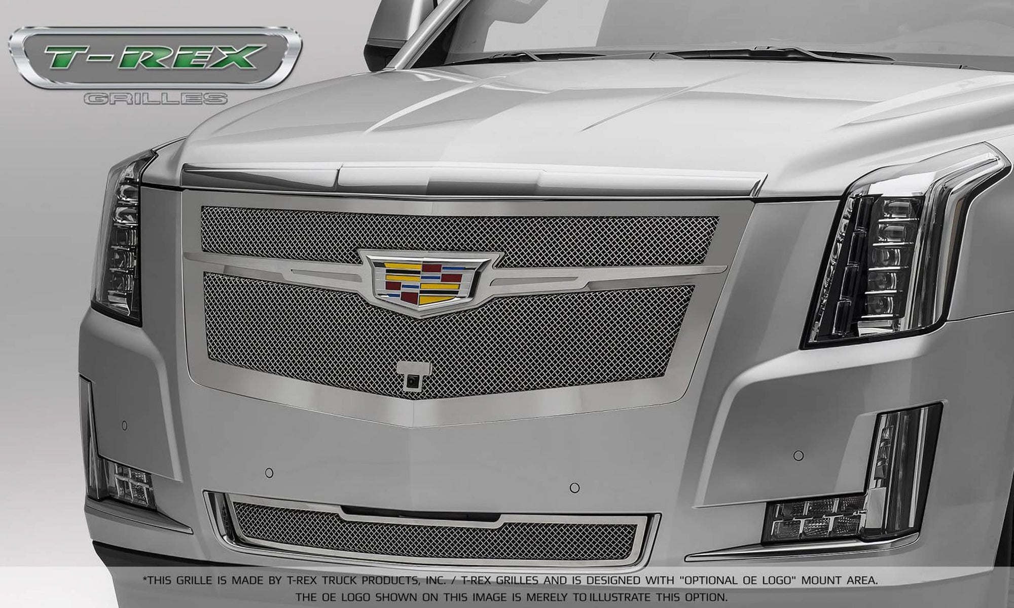 Upper Class Series T-Rex Grilles 2015i-2020 Escalade Bumper Grille, Chrome, 1 Pc, Replacement - PN #57181, Polished