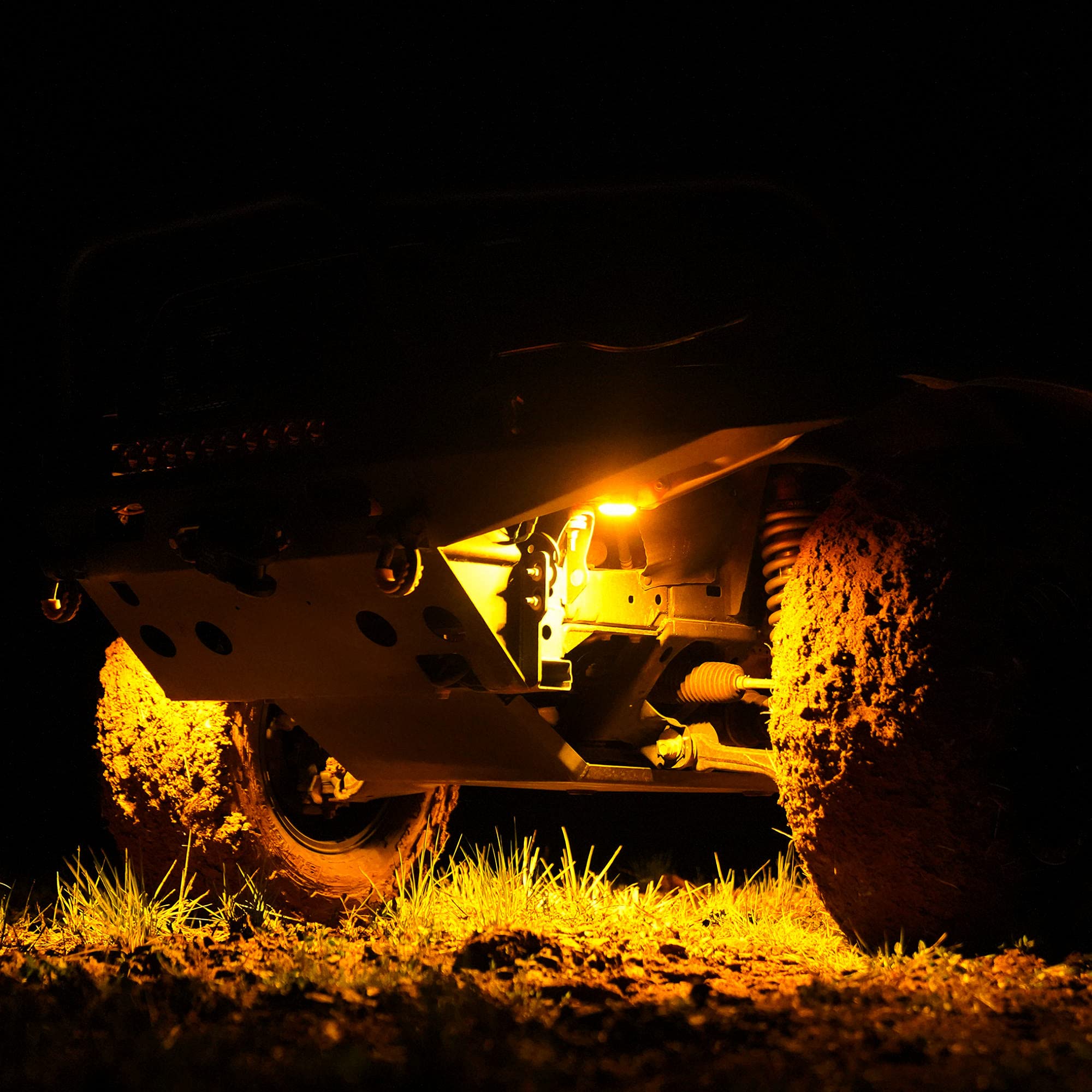Rock Light - Cyclone V2 LED - 6-Light System - Amber - 5W Flood Beam