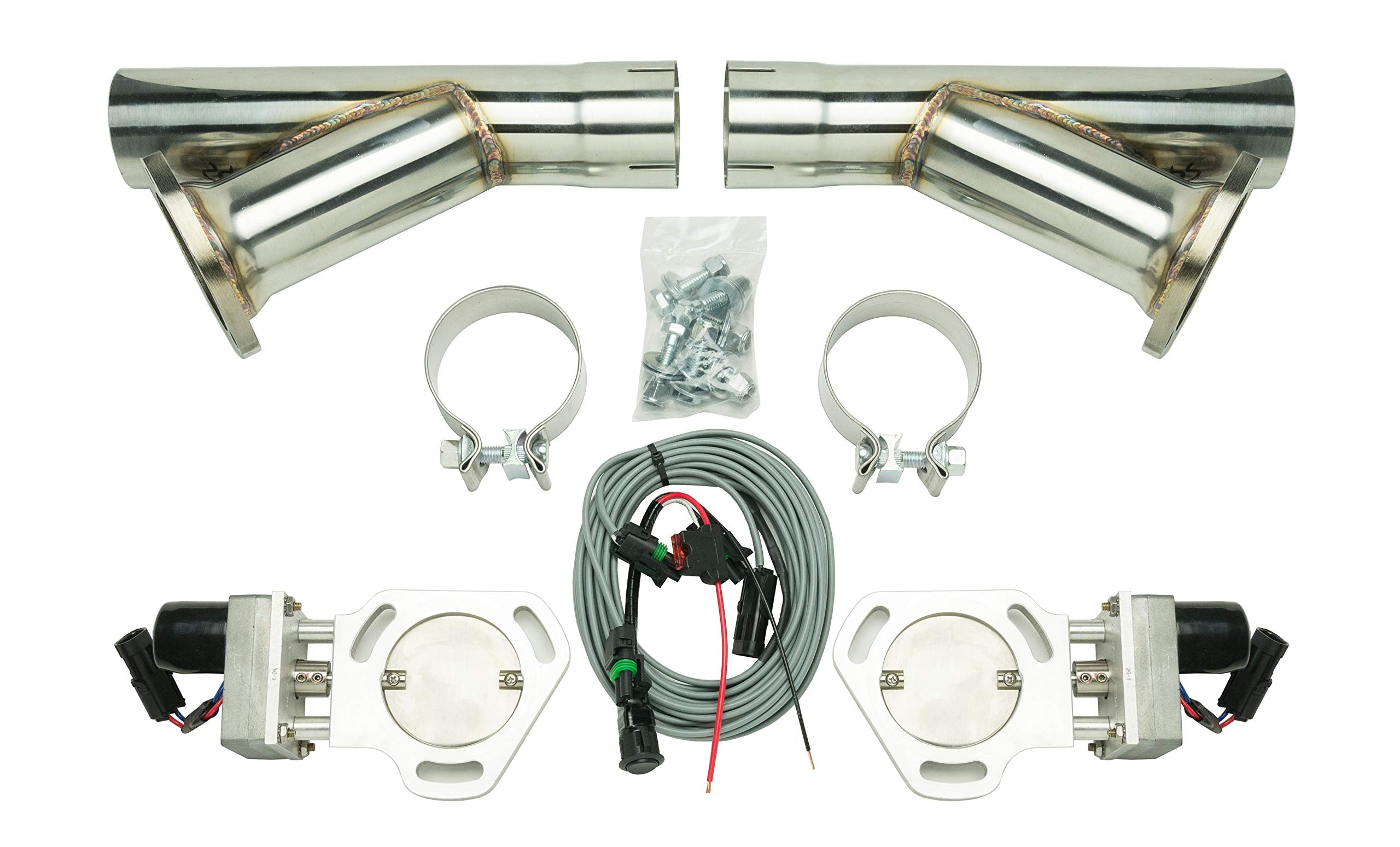 PYPES HVE10K PERFORMANCE EXHAUST 2.5in Dual Exhaust Cutout Kits Pair w/YPipe