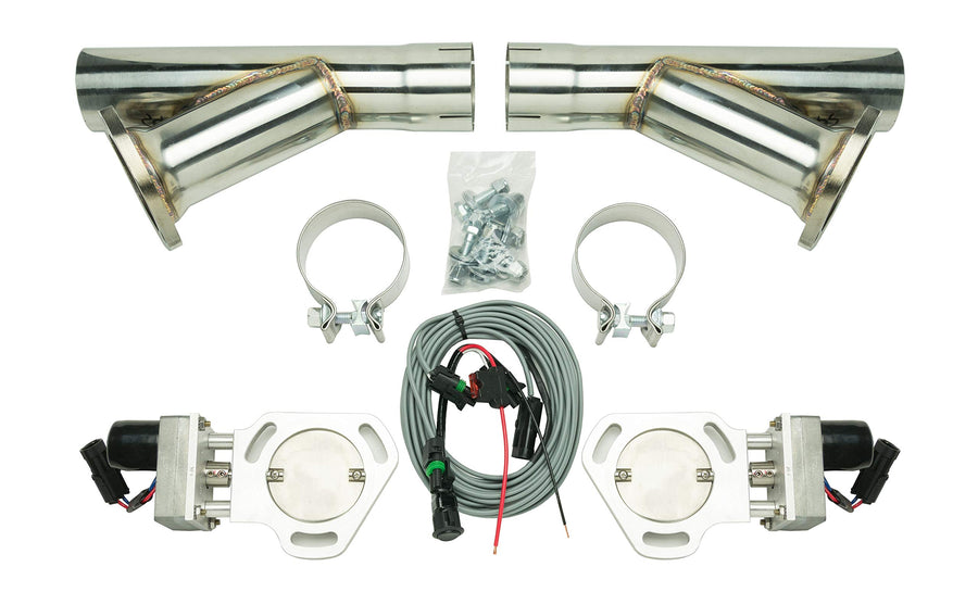 PYPES HVE10K PERFORMANCE EXHAUST 2.5in Dual Exhaust Cutout Kits Pair w/YPipe