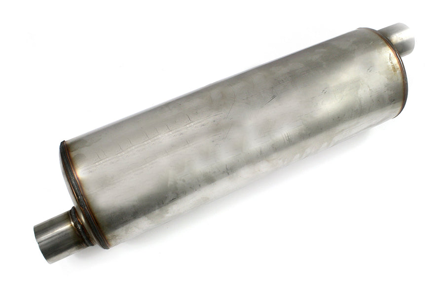 Muffler JBA 40-252201 ('Universal' Chambered 304SS 22'X7' Round 2.5' Offset/Offset), 1 Pack