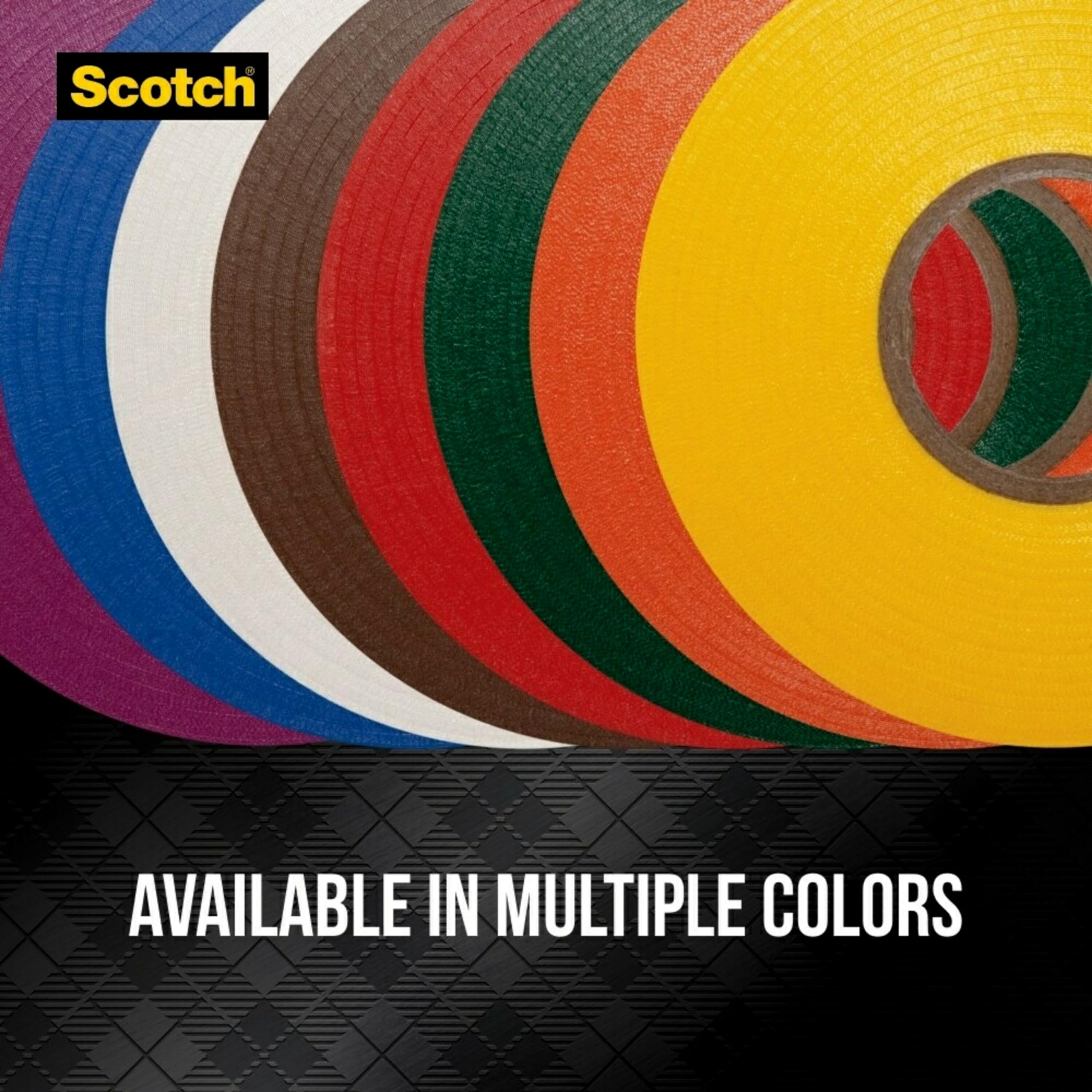 3/4 in. W Scotch Super 33+ x 66 ft. L Black Vinyl Electrical Tape