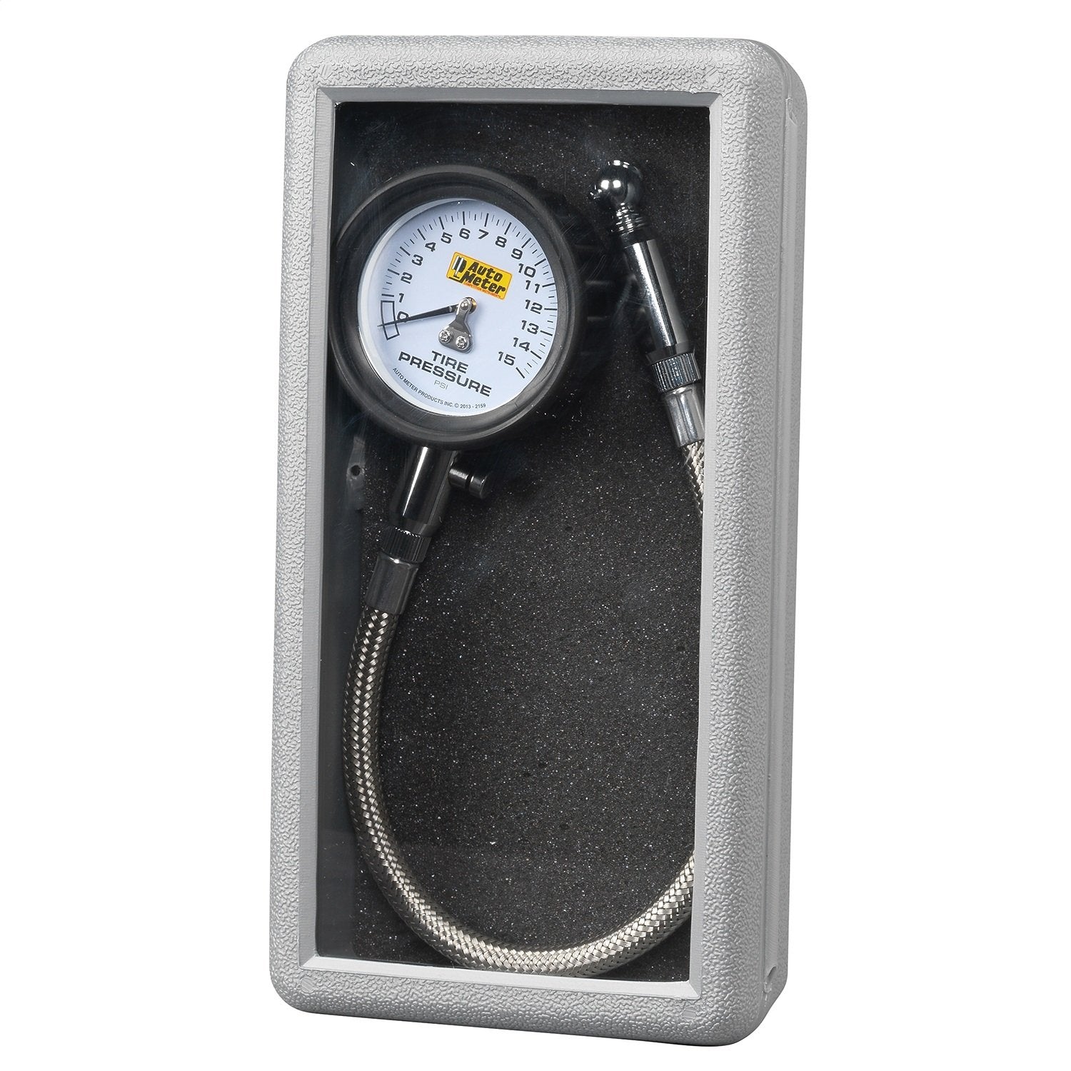 0-15 PSI Auto Meter (2159) Analog Tire Pressure Gauge