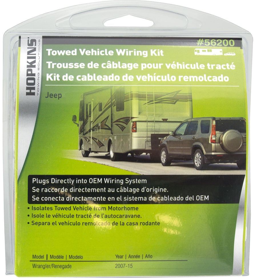 Plug-In Hopkins Simple Towed Vehicle Wiring Kit 56109