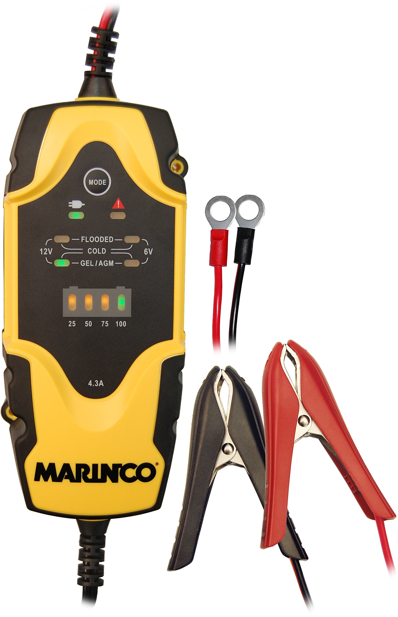 ChargePro Marinco 4.3A 6V/12V Portable Battery Charger Maintainer