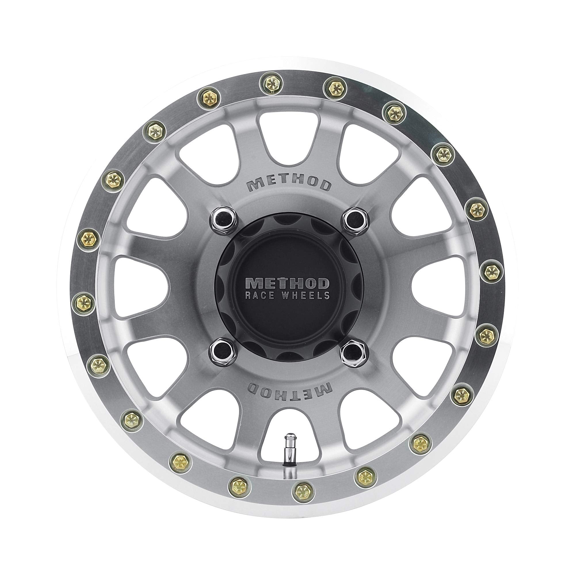 Method Race Wheels 401 Raw Machined UTV Beadlock 14x7" 4x156", 38mm offset 5.3" Backspace, MR40147046352B